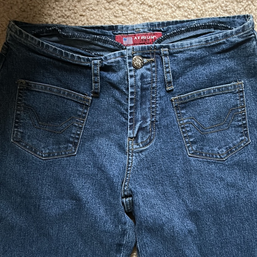 Atrium Low Rise Flare Jeans - Picture 3 of 5